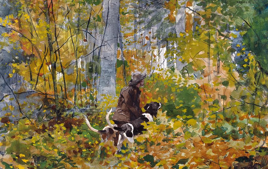 在路上`On the Trail by Winslow Homer