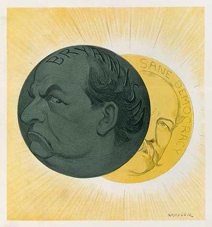日食的消逝`The passing of the eclipse (1904) by Udo Keppler
