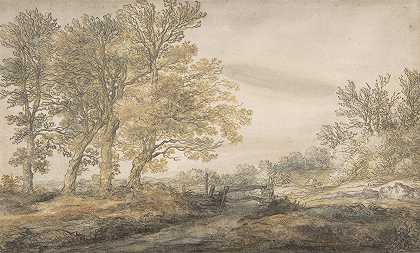 绿树成荫`Landscape with Trees (1635–91) by Aelbert Cuyp