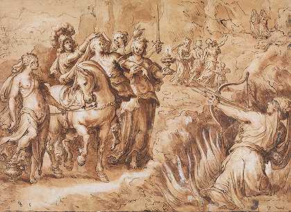 人生历程的寓言（选择美德）`Allegory of the Course of Human Life (Choosing Virtue) (1570 or before) by Jan van der Straet