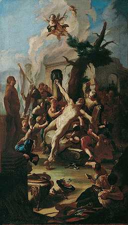 圣卡西安烈士`Die Marter des heiligen Cassian (1751~1753) by Paul Troger