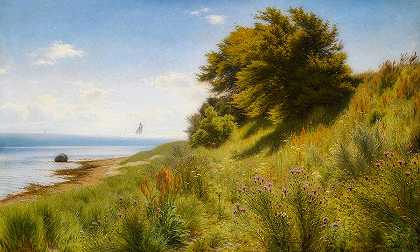 海边的夏日`Summer Day By the Sea by Ludvig Kabell