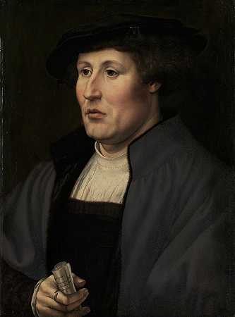 男人肖像`Portrait of a Man (ca. 1520–25) by Jan Gossaert
