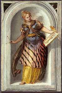 绘画的缪斯`
The Muse of Painting (between 1528 and 1588)  by Paolo Veronese