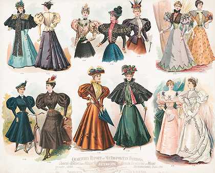 都市时尚季报。赫布斯特，1896年`Quarterly report of metropolitan fashions. Herbst, 1896 (1896)