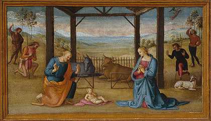 基督降生记`The Nativity (1500~05) by Pietro Perugino