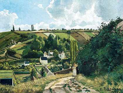 蓬托瓦兹贾莱斯山`Jalais Hill, Pontoise by Camille Pissarro