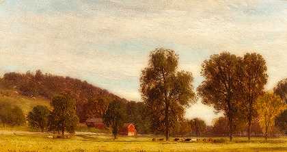 宾夕法尼亚州锯木谷`Saw Mill Valley, Pennsylvania by Samuel Colman