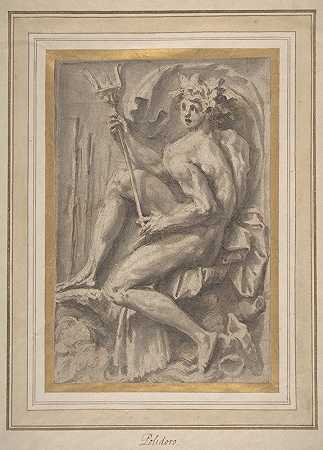 坐式Triton®声波风廓线仪`Seated Triton (1545–47) by Perino Del Vaga