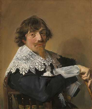 男人肖像`Portrait of a Man (c. 1635) by Frans Hals