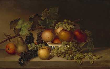 水果`Fruit (c. 1860) by Harriet Cany Peale