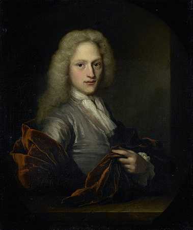 男人肖像`Portrait of a Man (1690 ~ 1729) by Arnold Boonen