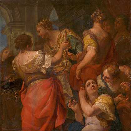 阿基里斯和利科梅德斯国王的女儿们`Achilles and the Daughters of King Lycomedes (1690)