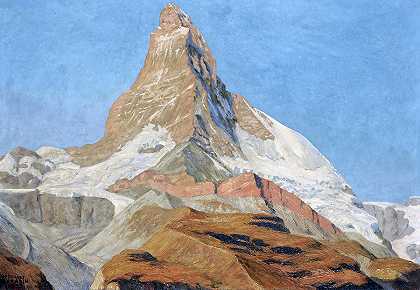 马特洪峰`The Matterhorn by Regnault Sarasin