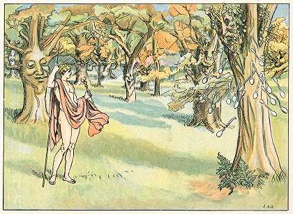 白杨树`The Poplar Tree (1890) by John Shelton Eland