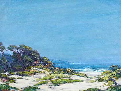 蒙特利海岸`Monterey Coast by Henry Joseph Breuer