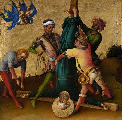 圣彼得殉道`Martyrdom of St Peter (after 1435) by Stefan Lochner