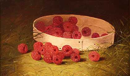威廉·梅森·布朗的《覆盆子》`Raspberries by William Mason Brown
