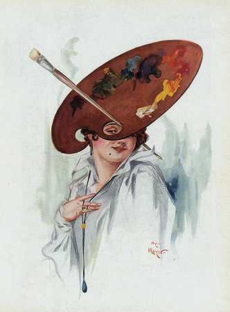 新油漆`Fresh paint (1914) by Henry Mayer