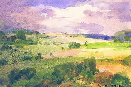 马里兰田野`The Maryland Fields by William Henry Holmes