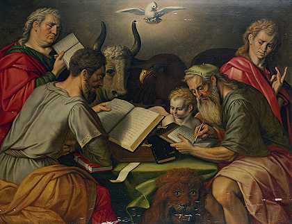 四位福音传道者`The Four Evangelists by Frans Floris
