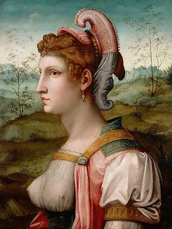 西比尔斯`Sibyle (1530s) by Bacchiacca