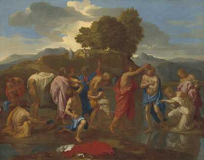 基督的洗礼`The Baptism of Christ (1641~1642) by Nicolas Poussin