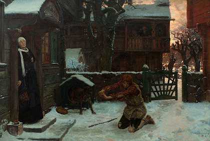回头的浪子`The Prodigal Son (1885) by Georg Von Rosen