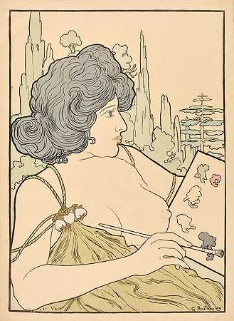 森特沙龙`Salon des Cent (1900) by G. Boutrou