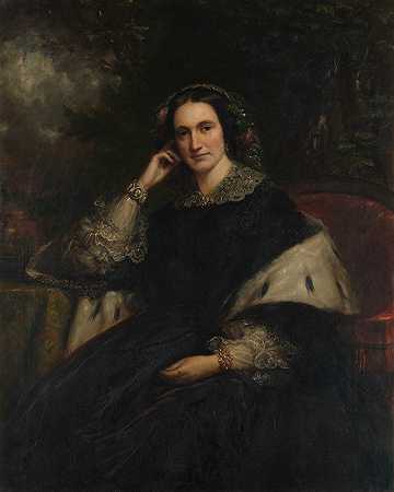 安娜·沃森·斯图尔特`Anna Watson Stuart (ca. 1862) by Daniel Huntington