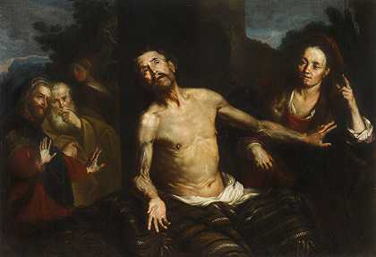 工作的痛苦`The Sufferings Of Job (1643 ~ 1657) by Silvestro Chiesa