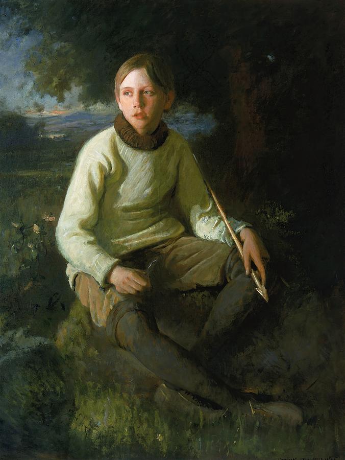拿箭的男孩`The Boy with the Arrow by Douglas Volk