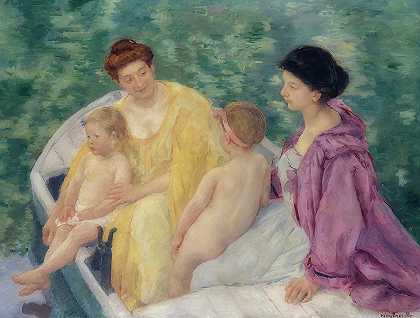 洗澡`The Bath by Mary Cassatt