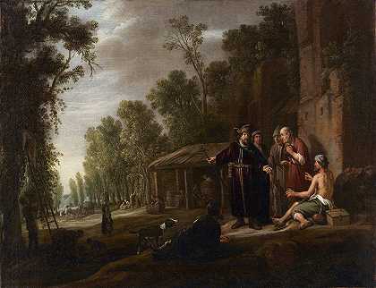 葡萄园工人的寓言`The Parable of Workmen in the Vineyard (c. 1637) by Claes Cornelisz. Moeyaert