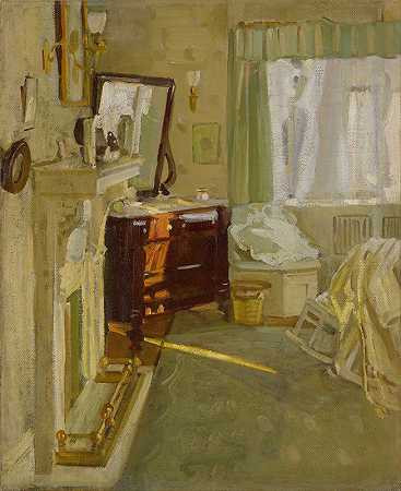 Helen Galloway McNicoll室内设计`Interior (1905~1915) by Helen Galloway McNicoll