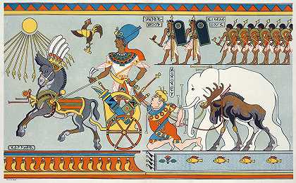 法老威尔逊的关税胜利`The tariff triumph of pharaoh Wilson (1913) by Udo Keppler