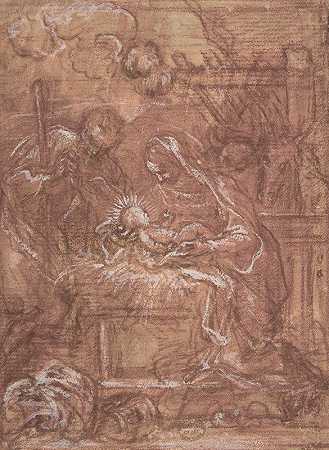基督降生记`The Nativity (1654–1714) by Giuseppe Passeri