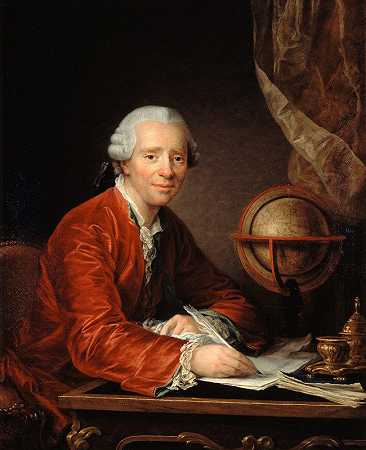 Jean Le Rond的肖像DAlembert（1717-1783），数学家和哲学家`Portrait de Jean Le Rond dAlembert (1717~1783), mathématicien et philosophe (1777) by Catherine Lusurier