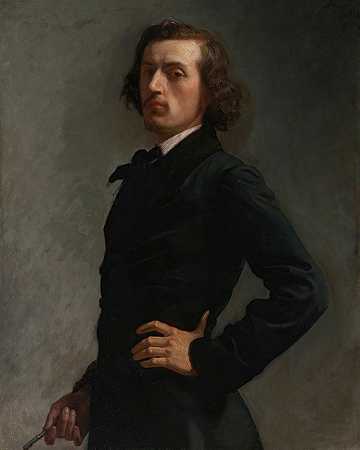 阿拉德先生的肖像`Portrait Of Monsieur Allard by Léon Bonnat