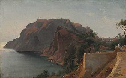 卡普里`Capri (c. 1845) by Jean-Achille Benouville