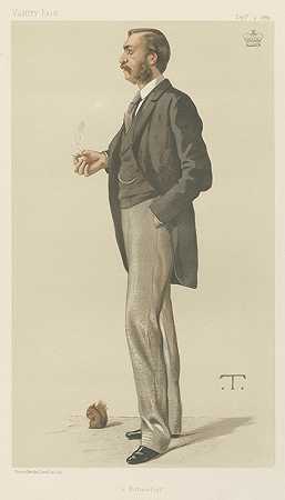 《名利场》——医生和科学家&;博物学家。沃尔辛厄姆勋爵。1882年9月9日`Vanity Fair – Doctors and Scientists. ;A Naturalist. Lord Walsingham. 9 September 1882 (1882) by Théobald Chartran