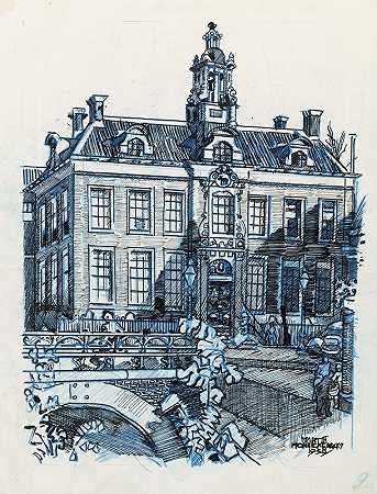 伊丹市政厅`Stadhuis te Edam (1938) by Martin Monnickendam