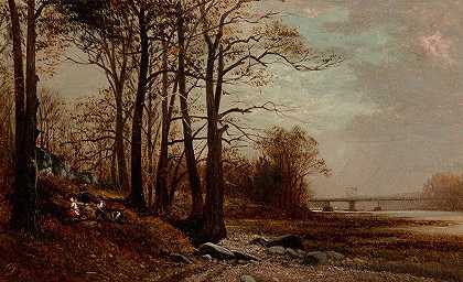麦科姆附近s Dam，哈莱姆，纽约`Near McCombs Dam, Harlem, New York (1872) by David Johnson