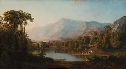 克什米尔谷`Vale of Kashmir (1867) by Robert S. Duncanson