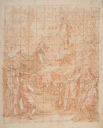 圣母的假设`The Assumption of the Virgin (1548–1612) by Bernardino Poccetti