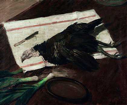 雅克·埃米尔·布兰奇的《火鸡静物》`Nature Morte Au Dindon (1921) by Jacques-Émile Blanche
