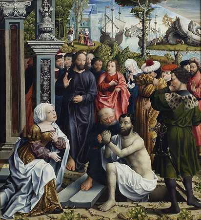 拉撒路复活`The Raising of Lazarus (1515 – 1520) by Master of the Legend of the Magdalen