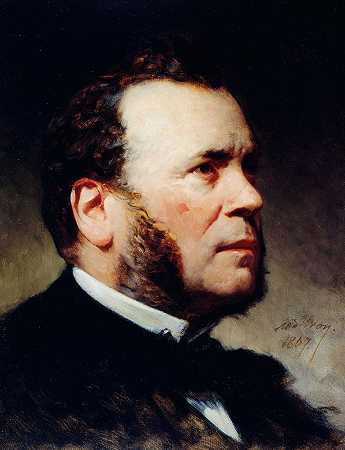 费迪南德·巴罗肖像（1806-1883），政治家。`Portrait de Ferdinand Barrot (1806~1883), homme politique. (1867) by Adolphe Yvon