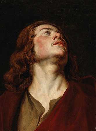 福音书作者圣约翰`Saint John the Evangelist by Workshop of Anthony van Dyck
