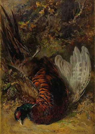 小詹姆斯·哈迪的游戏画作。`A Painting Of Game (1881) by James Hardy Jr.